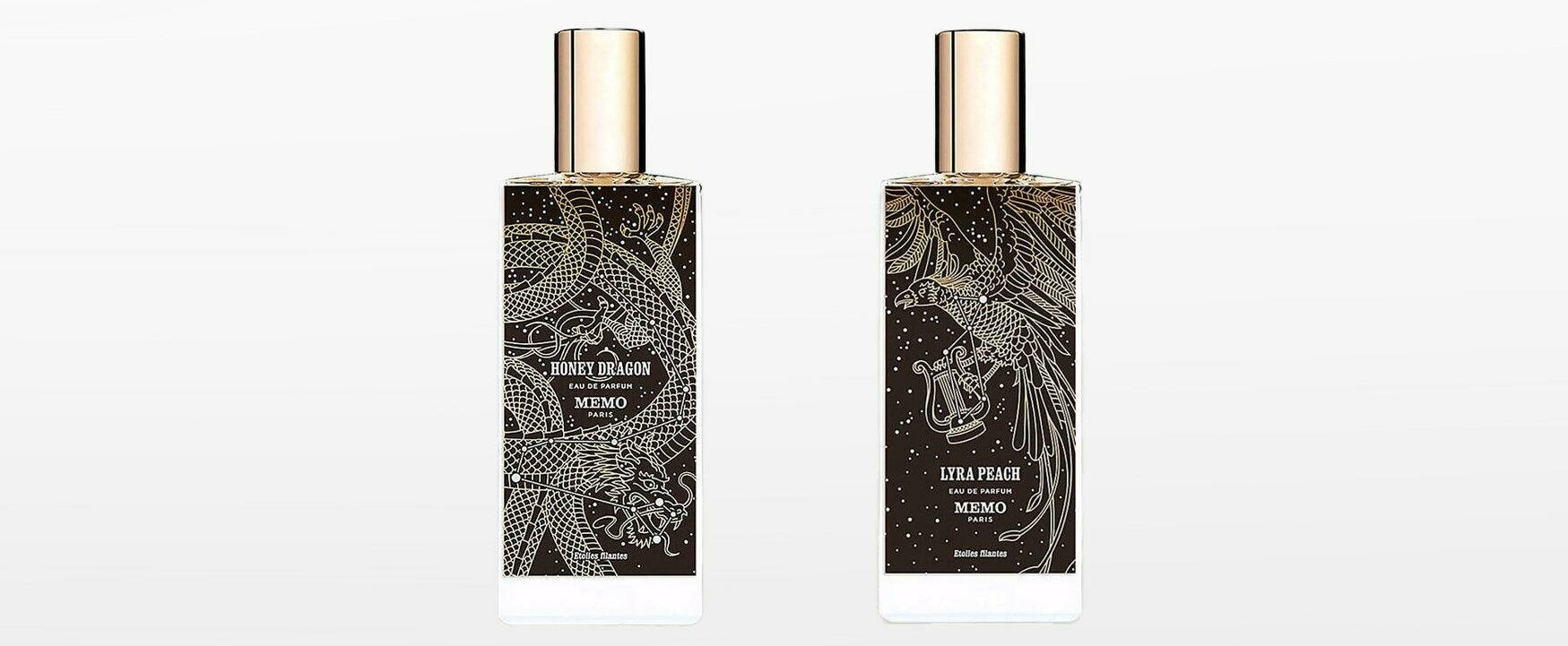 Memo's New Unisex Fragrances: "Honey Dragon" and "Lyra Peach"