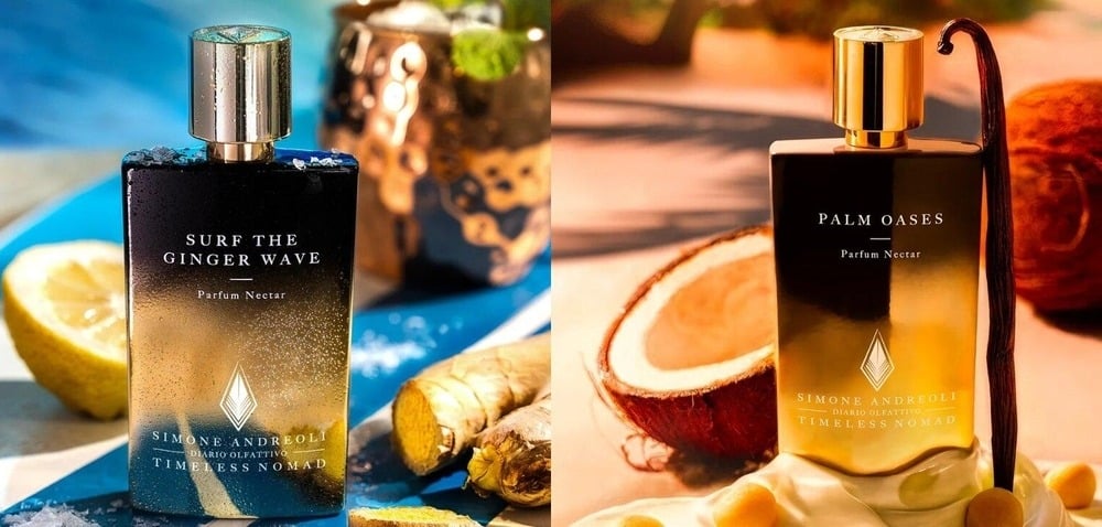 “Palm Oases” and “Surf the Ginger Wave” by Simone Andreoli—Fragrant Journeys to the Coast