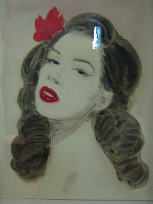 Portrait Dita von Teese von Anni Kevans -The Muses Of Jean-Paul Gaultier, Ausstellung, Barbican, London