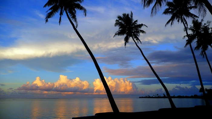 Sonnenuntergang auf Samoa