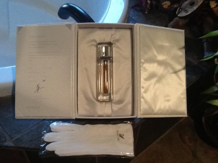 My pride and joy my solid Swarovski numbered crystal perfume bottle