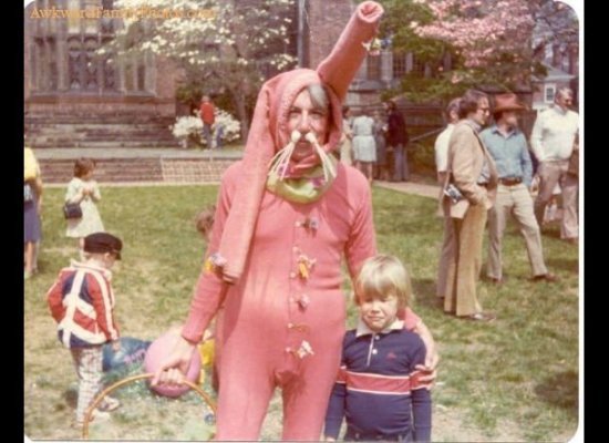 Ostern 1975 - ich mochte noch nie Querstreifen