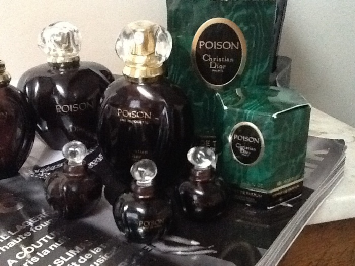 Poison is the empress for me, this is about half of my stash all vintage Eau de toilette and esprit de parfum except the large round bottle is a limited edition of the original poison and I have to say it is pretty identical,  anyway much different from t