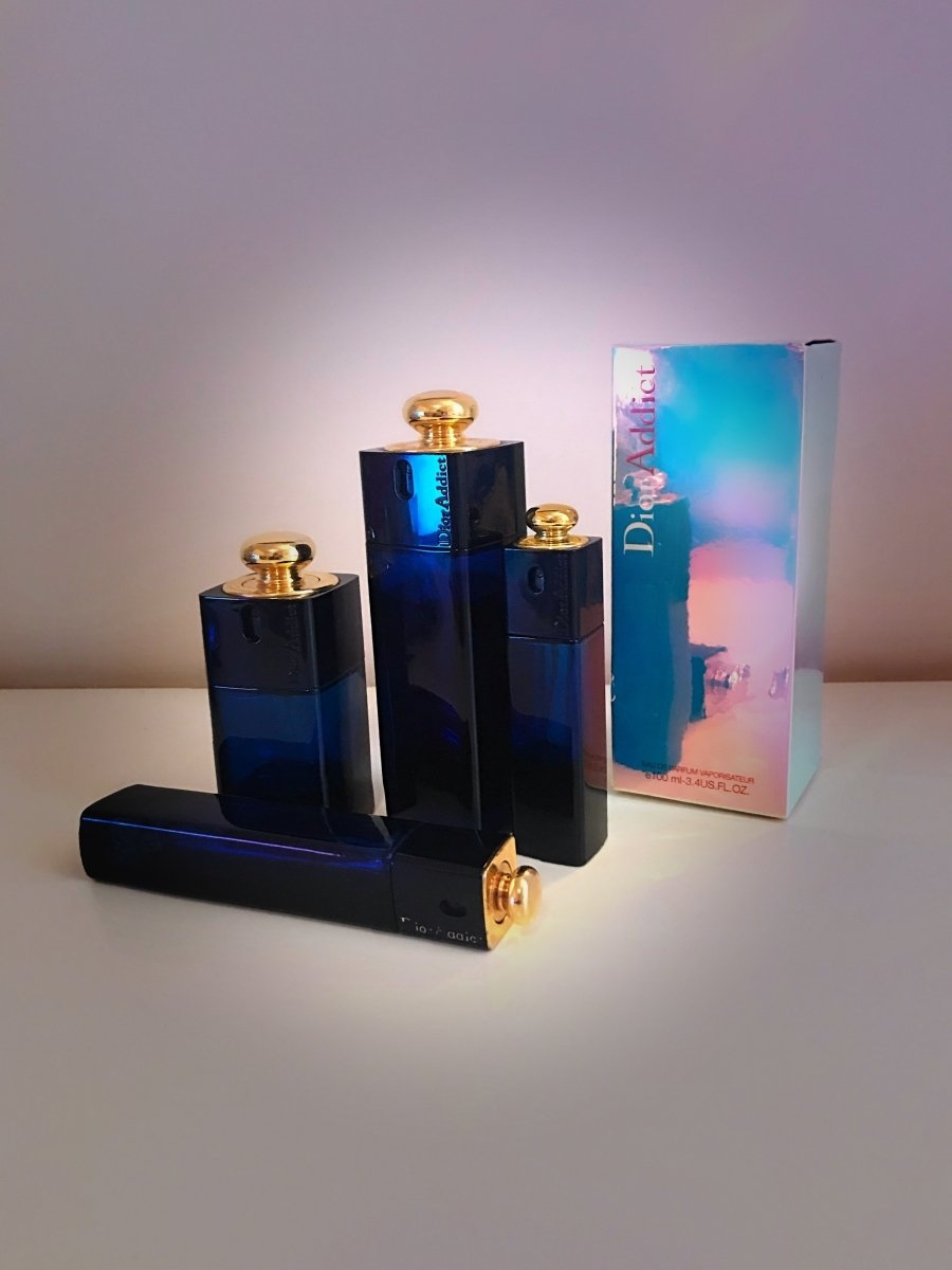 Dior Addict 2002er Version in den Größen 50ml,100ml und 20ml, sowie das Parfum Extrait in 30ml
