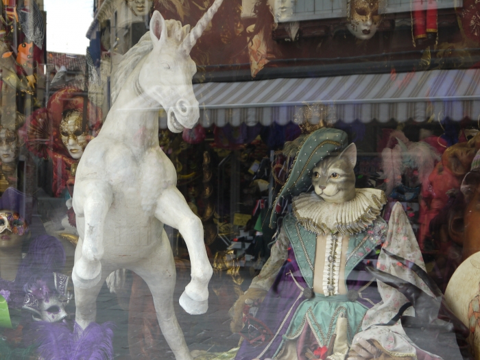 Schaufenster in Venedig zur Karnevalszeit