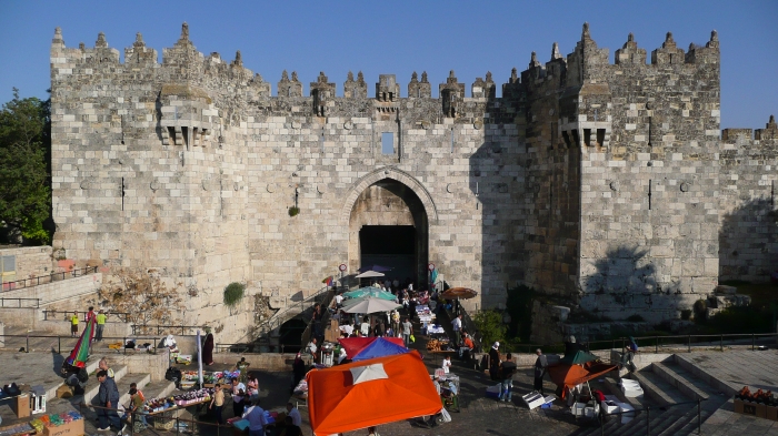 Das Damaskustor - Eingang zur Altstadt Jerusalems