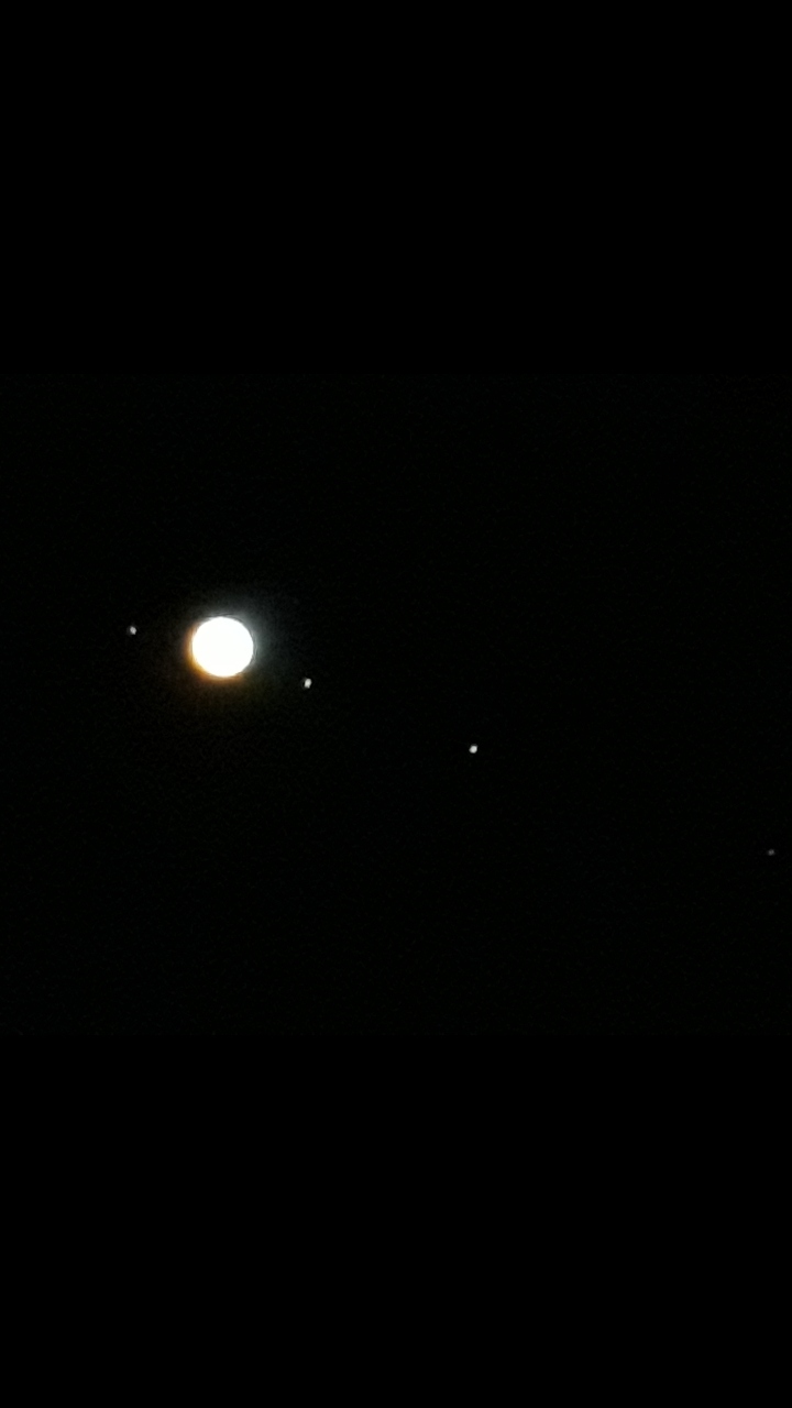 Der Jupiter mit seinen Monden