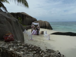 Hochzeitsvorbereitungen auf den Seychellen.....aber nicht meine.