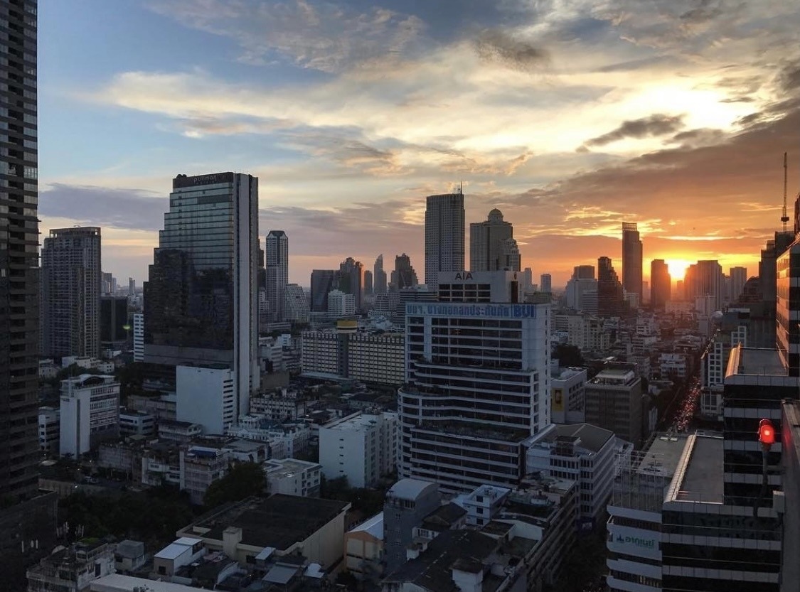 Sundowner in Bangkok im September 2021.