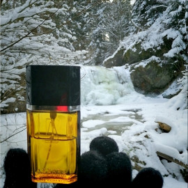 Frozen mountain waterfall...